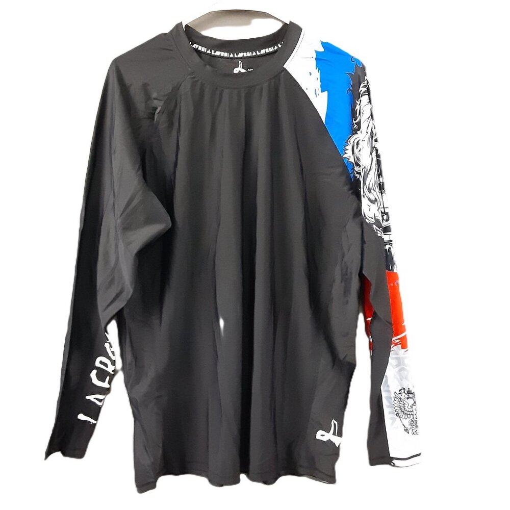 Lafroi Men's Athletic Shirt Long Sleeve Size XXXL Pullover Burst Performance NWT